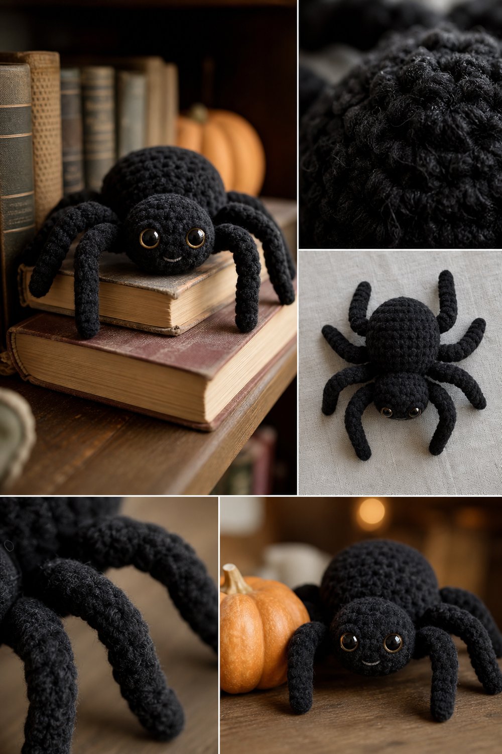 Creepy Cute Spider Halloween Decor Free Crochet Pattern