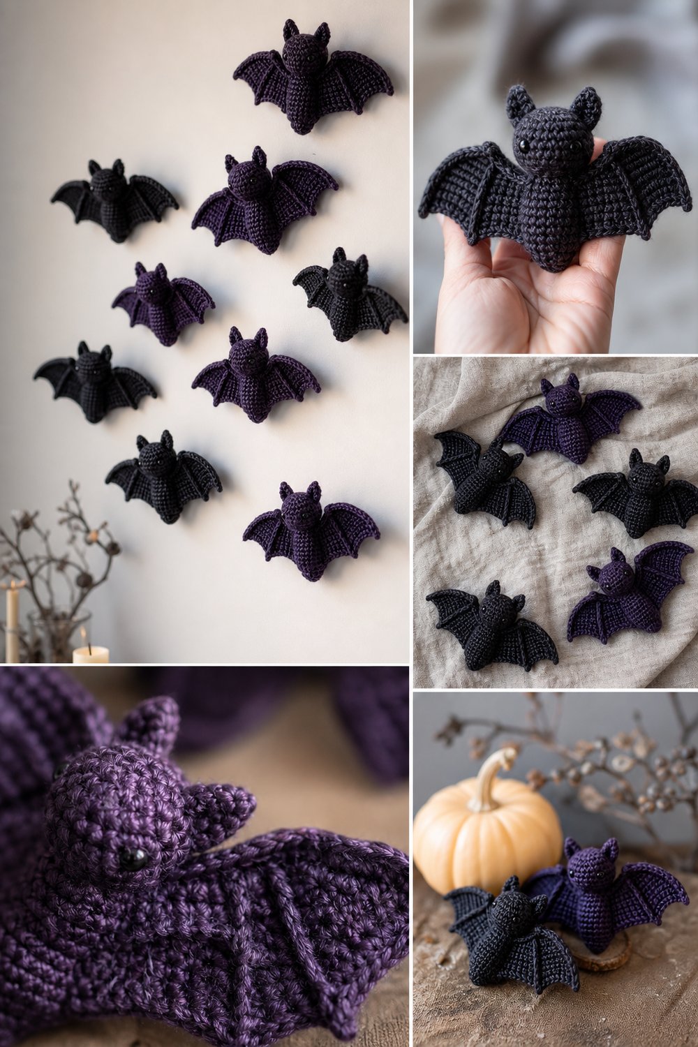 Spooky Hanging Bat Wall Decor Free Crochet Pattern