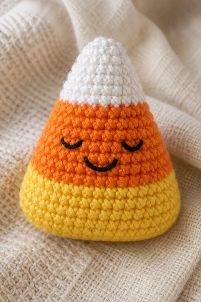 Candy Corn Toy - free crochet pattern
