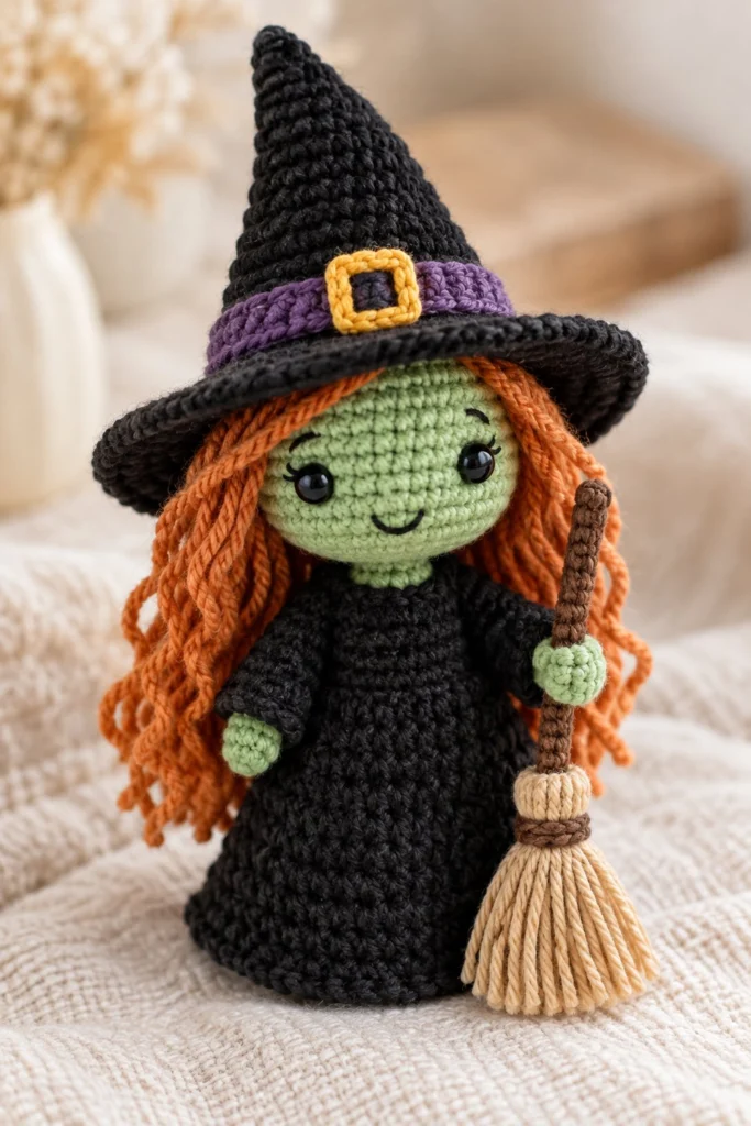 Little Witch Toy - free crochet pattern