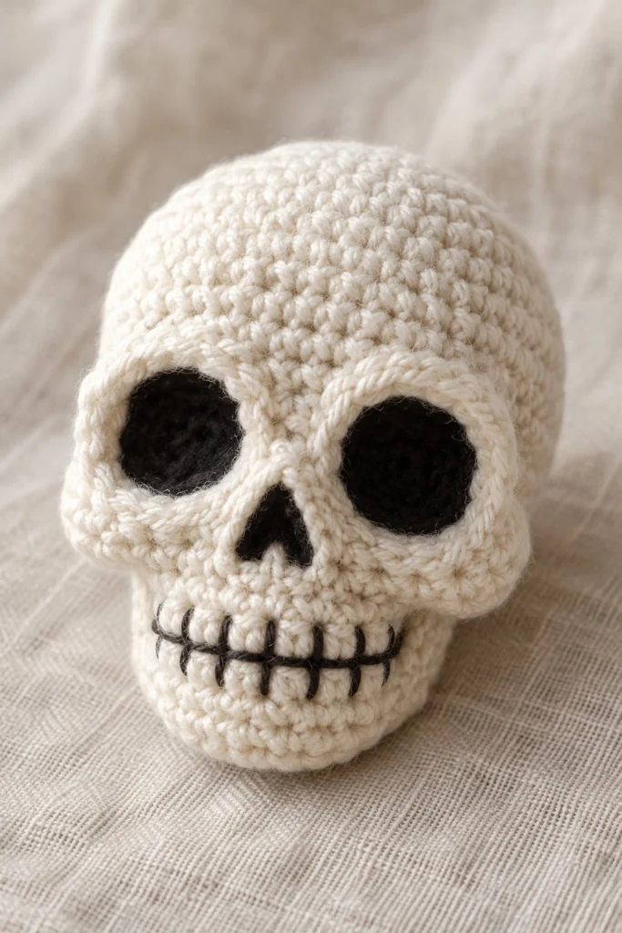 Detailed Skull Amigurumi - free crochet pattern