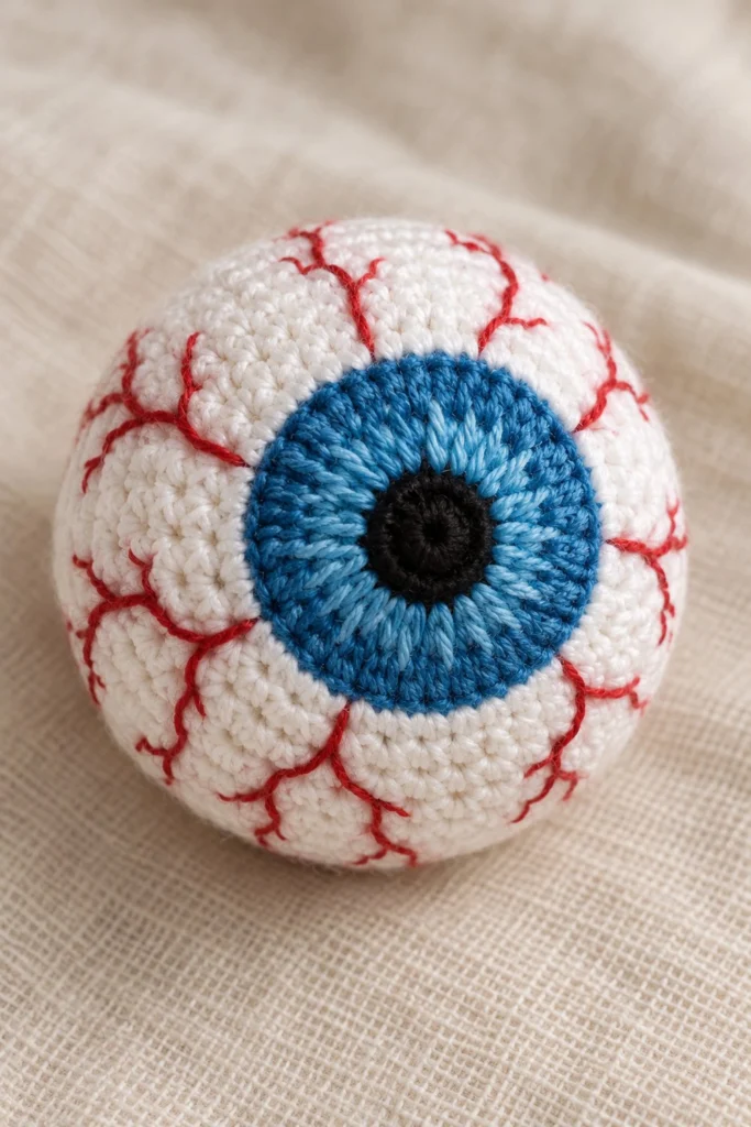 Eyeball Amigurumi Toy - free crochet pattern