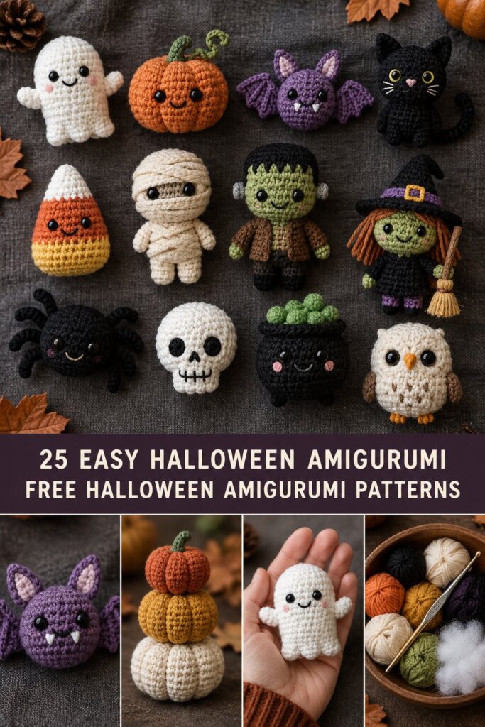 25 amigurumis d’Halloween faciles : tutoriels gratuits