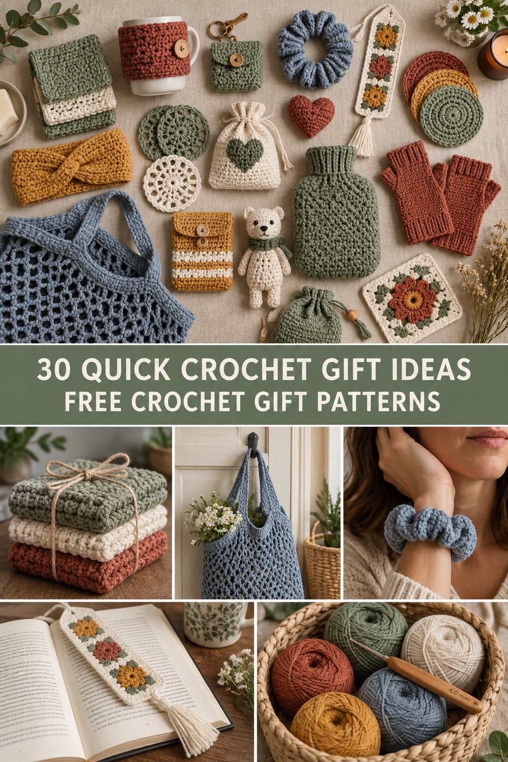 30 Quick Crochet Gift Ideas Free Pattern Roundup