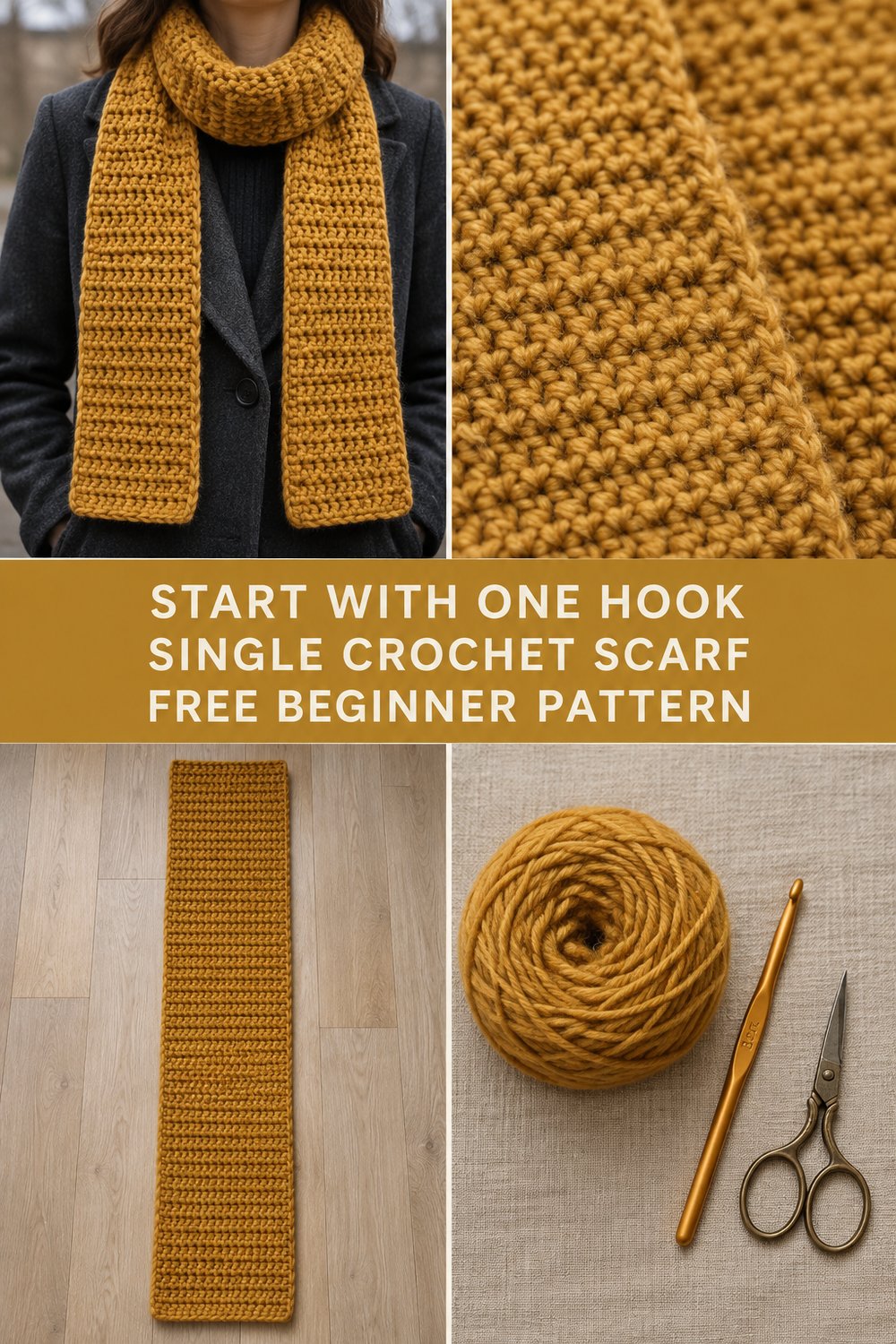 Absolute Beginner Crochet Project — Start With Just One Hook