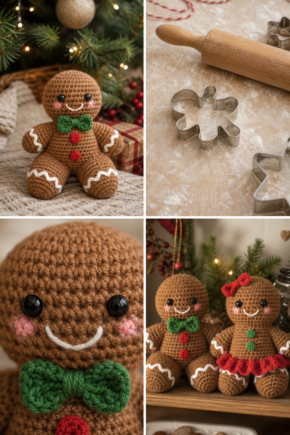 Adorable Gingerbread Boy Amigurumi Toy Free Toy Pattern