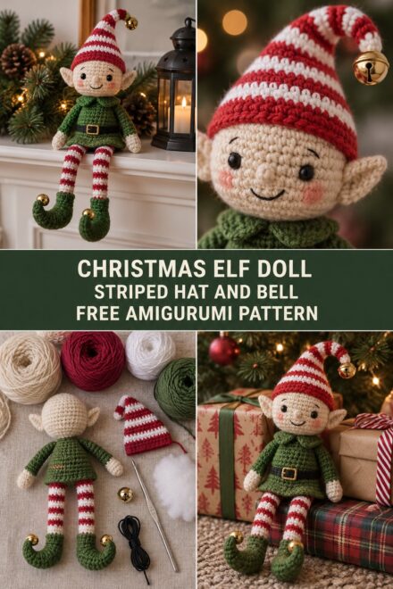 Crochet Christmas Elf Doll — Free Amigurumi Christmas Pattern