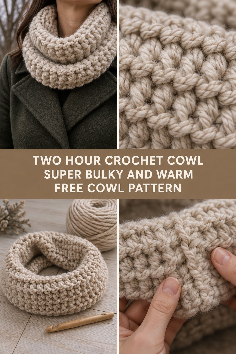 Crochet Cowl You Can Make in Two Hours — Free Pattern