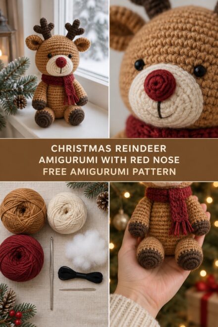Crochet Reindeer Amigurumi — Free Christmas Toy Pattern