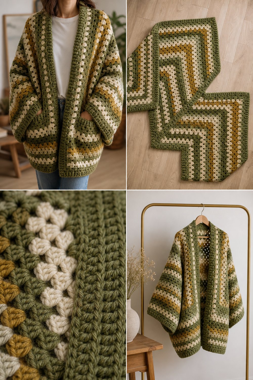Oversized Granny Hexagon Cardigan Top Free Hexagon Top Pattern