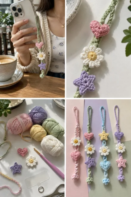 Quick Crochet Phone Strap Charm – Free Pattern (Y2K Style)