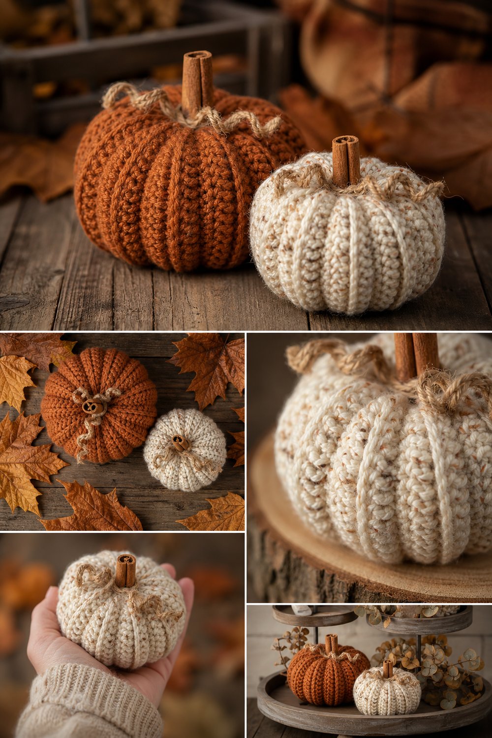 Rustic Harvest Burlap Pumpkin Duo Free Fall Pattern