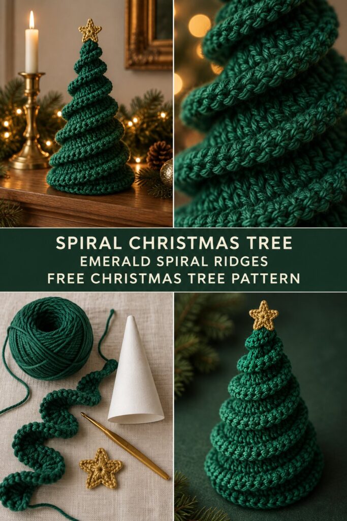 Spiral Crochet Christmas Tree — Free Christmas Pattern