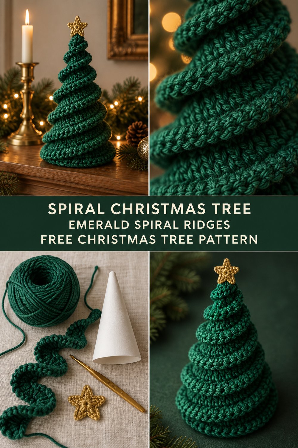 Spiral Crochet Christmas Tree — Free Christmas Pattern