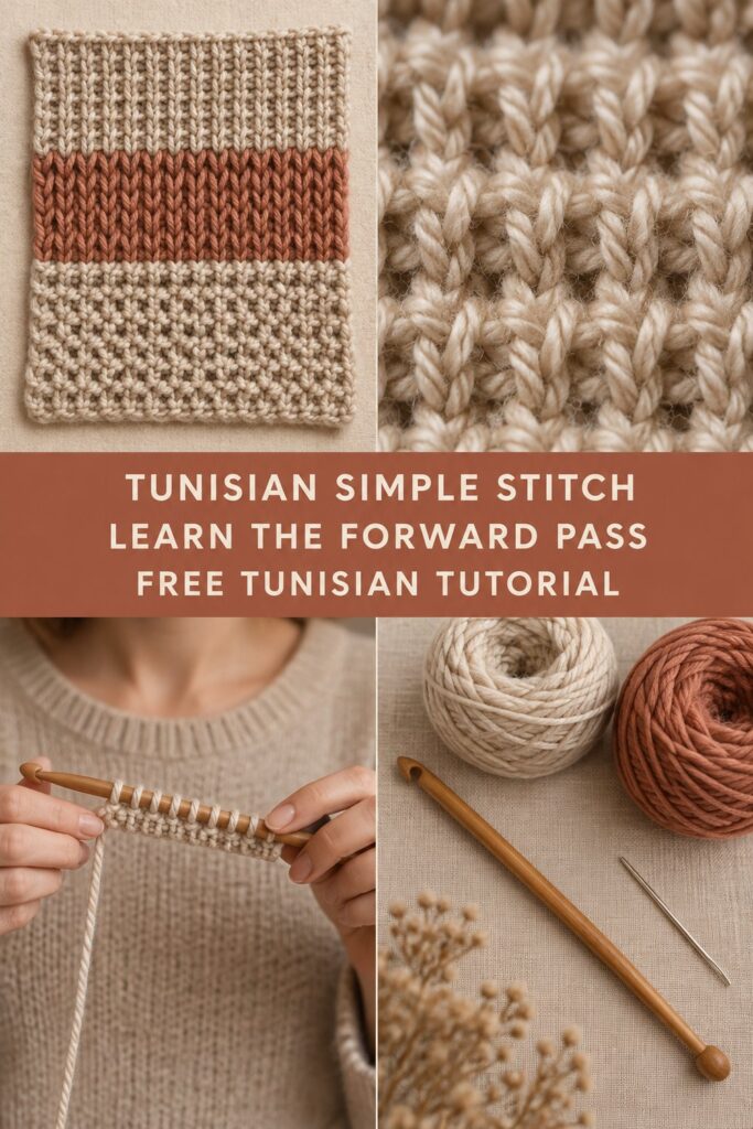 Tunisian Crochet Stitches for Beginners — Simple Stitch Tutorial